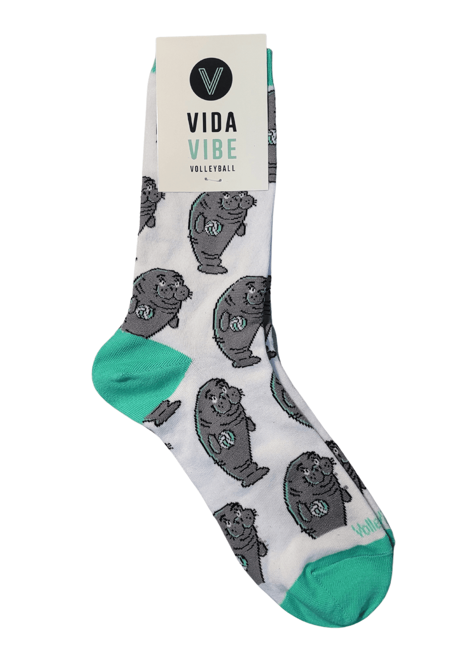 Volleyball Manatee Socks - VidaVibe